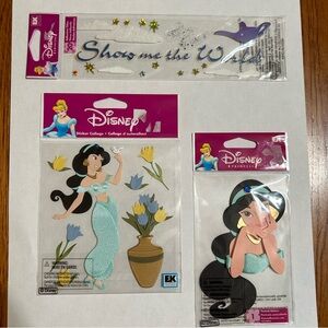 Disney Jasmine princess scrapbook stickers lot